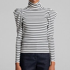 A.L.C. Striped Baker Turtleneck Sweater XS